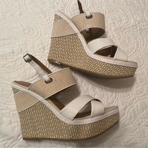 Beige MIA platform sandals